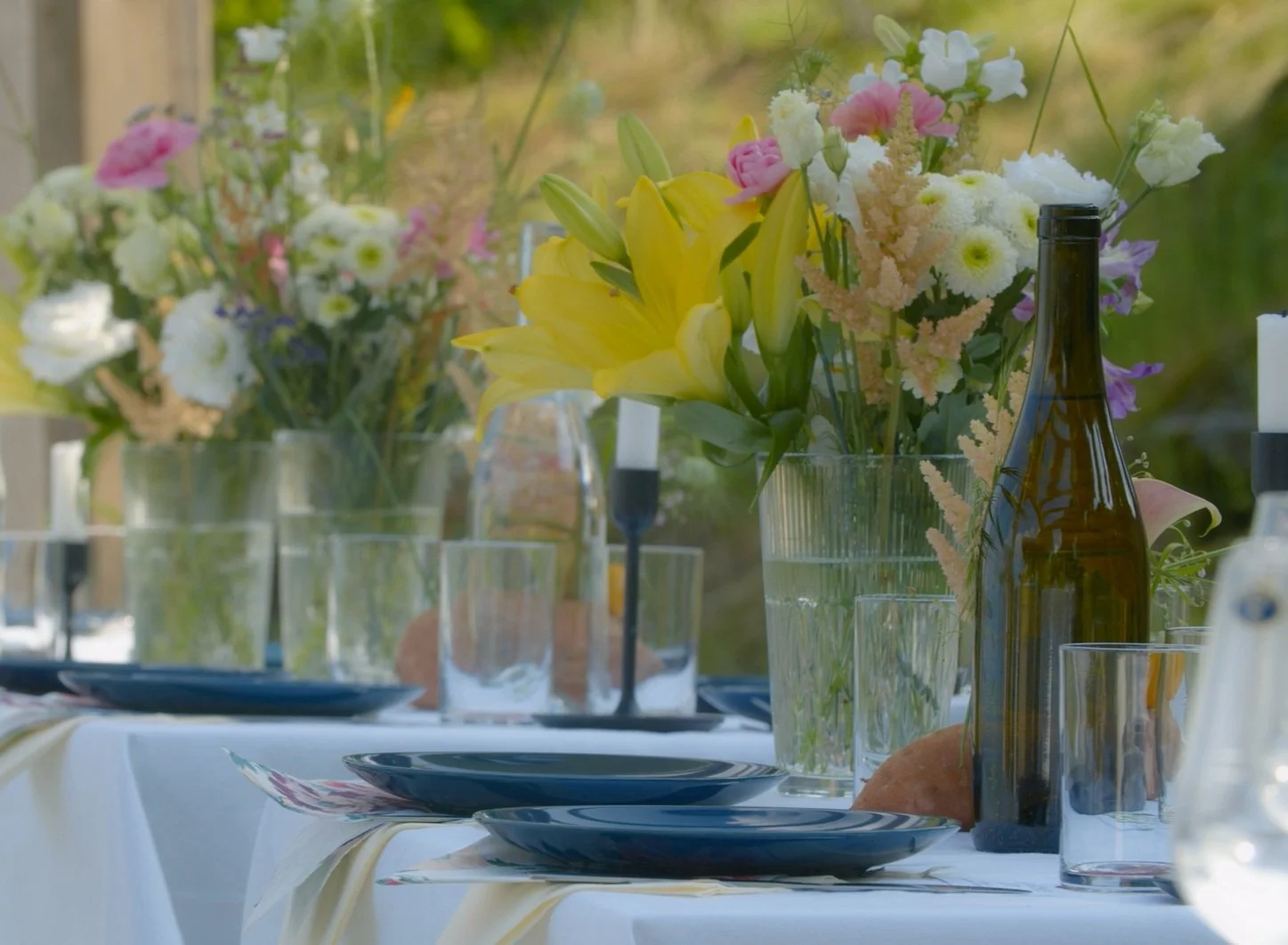 Elegant floral table setting at Sheeroo